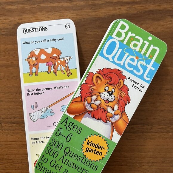Brain Quest Learning Kindergarten Ages 5-6 Quiz Deck #2 VTG Revised 3rd Ed 2005 - Picture 3 of 9